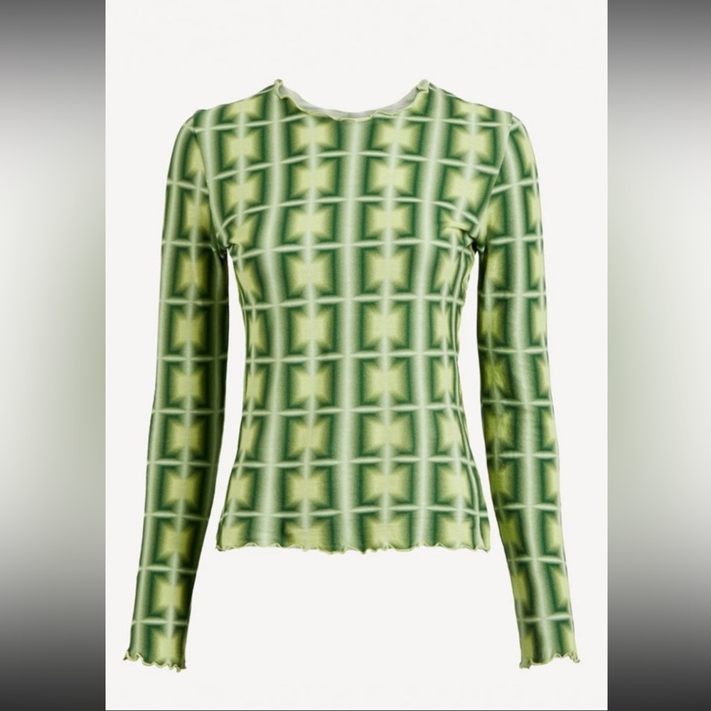 Paloma Wool USB Green Long Sleeve Top